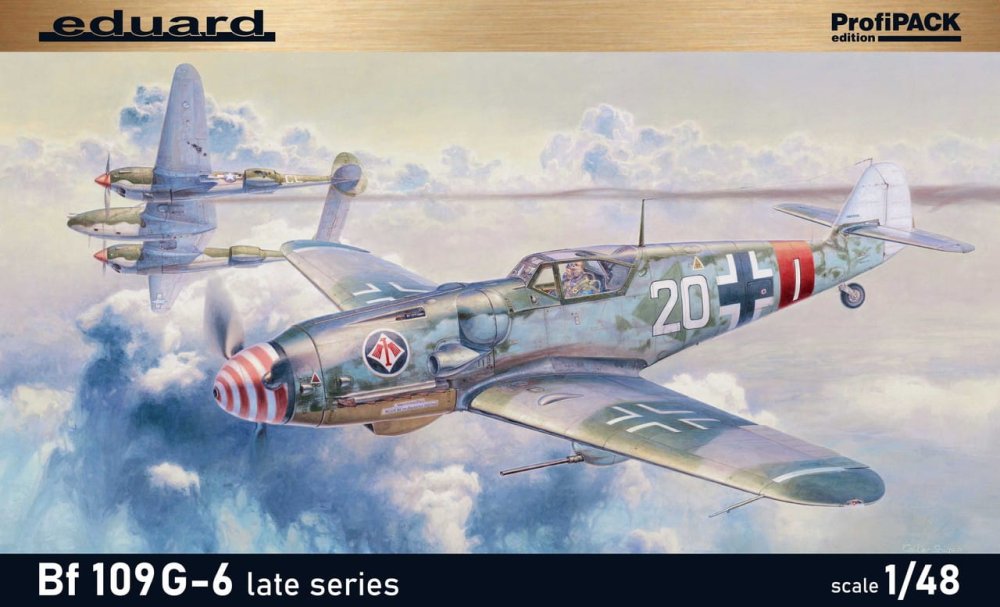 Eduard Model kit 1/48 Bf 109G-6 late series ProfiPack Edition - 82111 Eduard Model kit 1/48 Bf 109G-6 late series ProfiPack Edition - 82111