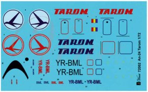 BIGMODEL VINCI 72002 - 1:72 An-24 Tarom