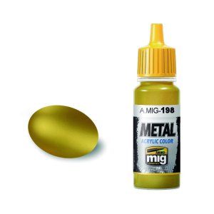 AMMO MIG 198 - Gold - metallic acrylic paint 17 ml