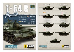 AMMO MIG 8062 - 1:72 T-54B - decals set