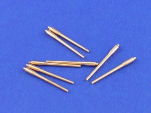 ABER 1:700L-01  - 1:700 Set of 8 pcs 380 mm long barrels for turrets without antiblast covers ships Richelieu, Jean Bart