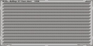 EDUARD 99024 - 1:350 Railings 45´ 3 bars short
