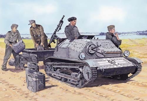 Go to product MIRAGE 35515 - 1:35 Tankietka TKS-MG15 z wózkiem transportowym