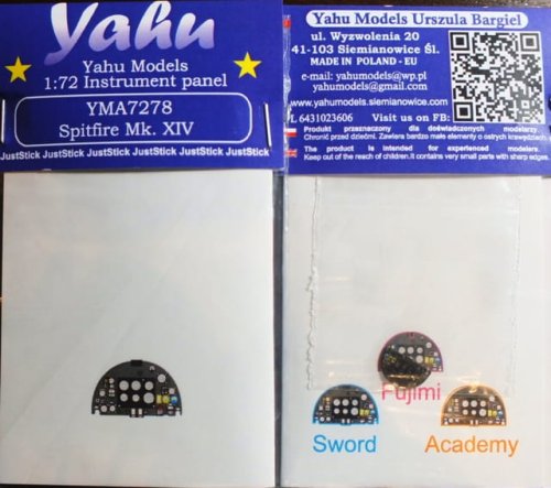 Go to product YAHU YMA7278 - 1:72 Spitfire Mk.XIV - Instrument Panel