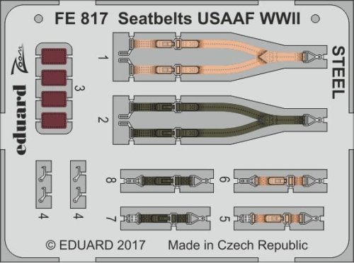 Go to product EDUARD FE817 - 1:48 Seatbelts USAAF WWII - Steel