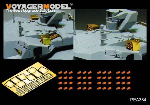 Go to product VOYAGER PEA384 - 1:35 Modern Russian T-14 Armata MBT smoke discharger 48PCES Photo Etched set