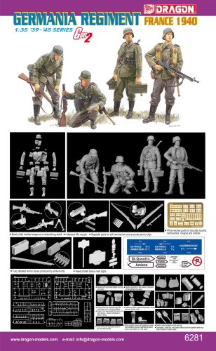 Go to product DRAGON 6281 - 1:35 Germania Regiment France 1940