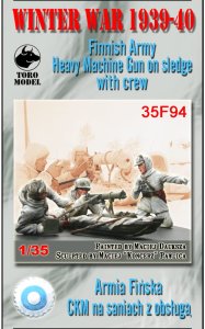 TORO MODEL 35F94 - 1:35 Winter War 1939-40 - Finnish Army - Heavy machine gun on sledge with crew