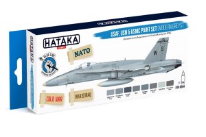 HATAKA BS44 - USAF, USN & USMC modern greys paint set