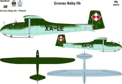 Go to product FLY 48031 - 1:48 Grunau Baby IIb Poland