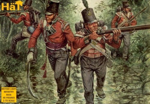 Go to product HAT 8036 - 1:72 Napoleonic British Light Infantry
