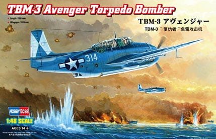 Go to product HOBBY BOSS 80325 - 1:48 TBM-3 Avenger Torpedo Bomber