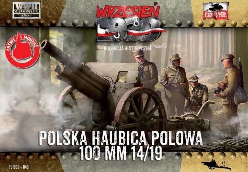Go to product FIRST TO FIGHT 049 -  September 1939 - 1:72 Polish howitzer 100 mm 1914/19 - Magazine with a model kit