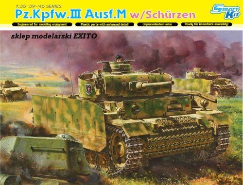 Go to product DRAGON 6604 - 1:35 Pz.Kpfw.III Ausf.M w/Schurzen
