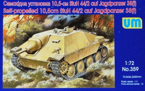 Go to product UNIMODELS 359 - 1:72 Self-propelled 10,5cm StuH-44/2 auf Jagdpanzer 38 (t)