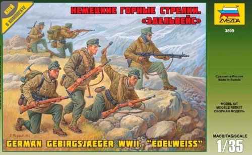 Go to product ZVEZDA 3599 - 1:35 Gebirgsjager Division Edelweiis