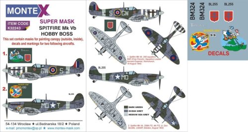 Go to product MONTEX K32243 - 1:32 Spitfire Mk.Vb