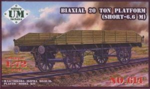 UNIMODELS 614 - 1:72 Biaxial 20 Ton Platform
