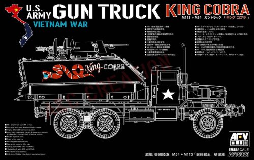 Go to product AFV CLUB 35323 - 1:35 US Army Vietnam war Gun Truck King Cobra M113 + M54