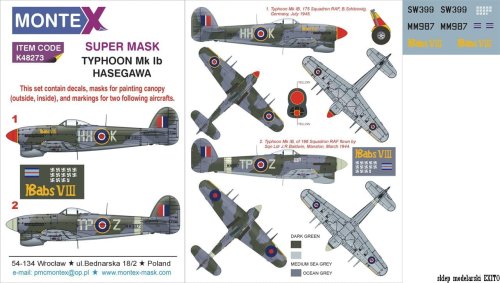 Go to product MONTEX K48273 - 1:48 Typhoon Mk.Ib