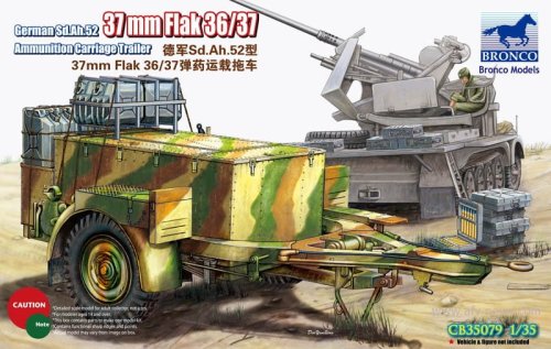 Go to product BRONCO CB 35079 - 1:35 Sd.Ah.52 37mm Flak Ammunition trailer