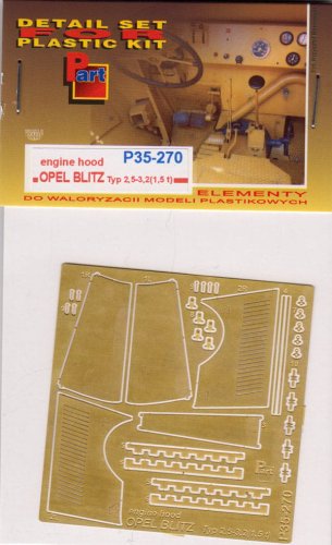 Go to product PART P35270 - 1:35 Opel Blitz Typ 2,5 - 3,2(1,5 t) - Engine Hood