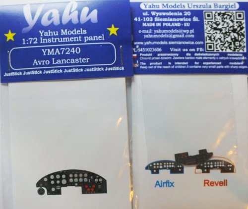 Go to product YAHU YMA7240 - 1:72 Avro Lancaster - Instrument Panel