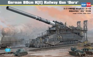 HOBBY BOSS 82911 - 1:72 German 80cm K(E) Railway Gun Dora