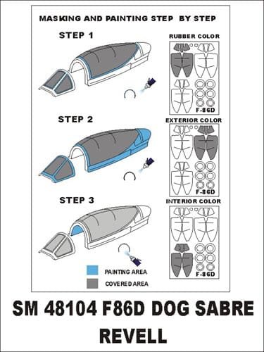 Go to product MONTEX SM48104 - 1:48 F-86 D Dog Sabre
