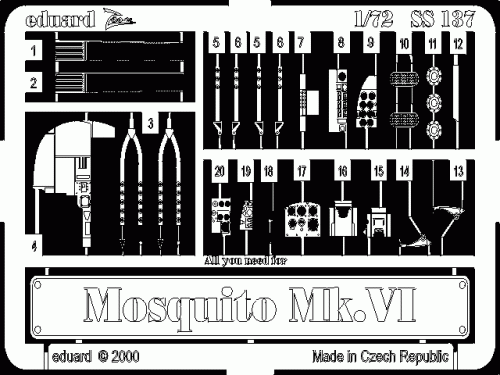 Go to product EDUARD SS137 - 1:72 Mosquito Mk.VI