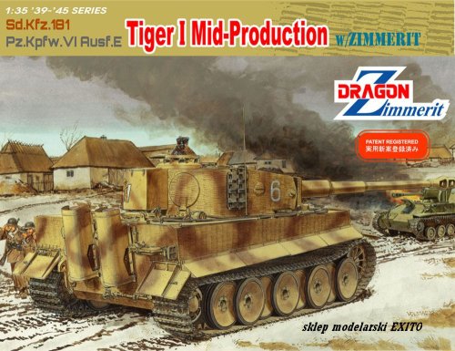 Go to product DRAGON 6700 - 1:35 Sd.Kfz.181 Pz.Kpfw.VI Ausf.E Tiger I Mid-Production w/Zimmerit