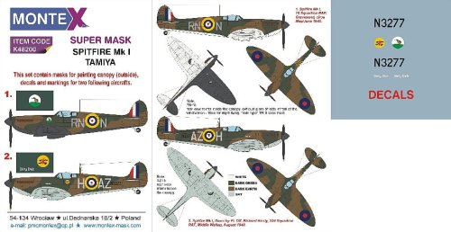 Go to product MONTEX K48200 - 1:48 Spitfire Mk.I