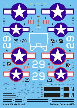 Go to product TECHMOD 48040 - 1:48 F4U-1A Corsair
