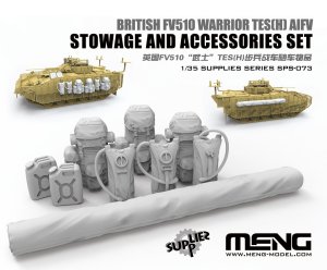 MENG MODEL SPS073 - 1:35 British FV510 Warrior TES(H) AIFV Stowage and Accessories Set ( resin)