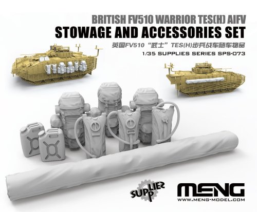 Go to product MENG MODEL SPS073 - 1:35 British FV510 Warrior TES(H) AIFV Stowage and Accessories Set ( resin)
