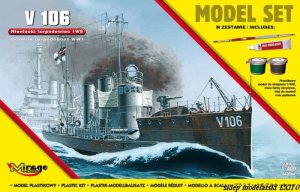 MIRAGE 840064 - 1:400 V106  German torpedo boat - Model Set