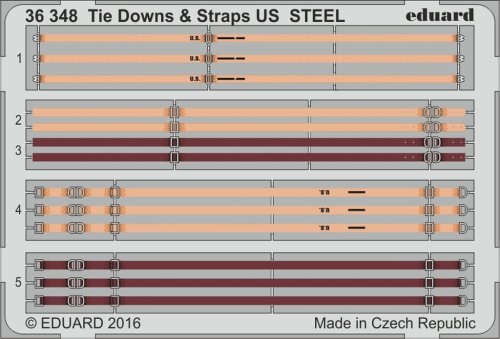 Go to product EDUARD 36348 - 1:35 Tie Downs & Straps US - Steel