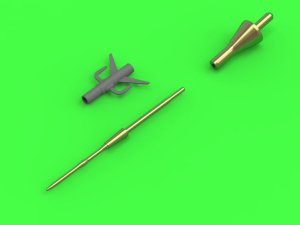 MASTER AM-48-131 - 1:48 MiG-31 Foxhound Pitot tube