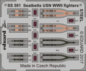 EDUARD SS591 - 1:72 Seatbelts USN WWII fighters - Steel