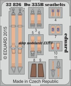 EDUARD 32826 - 1:32 Do 335B seatbelts