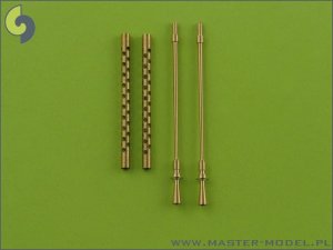 MASTER SM-35-002 - 1:35 Browning M2 .50 caliber 12,7mm gun barrels with flame suppressors