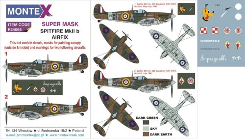 Go to product MONTEX K24068 - 1:24 Spitfire Mk. II b