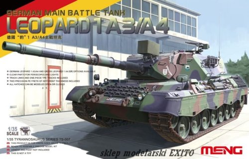 Go to product MENG MODEL TS007 - 1:35 German Main Battle Tank Leopard 1 A3/A4
