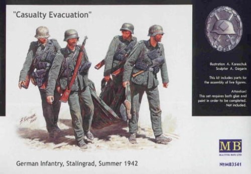 Go to product MASTER BOX 3541 - 1:35 Casualty Evacuation, German Infantry Stalingrad Summer 1942