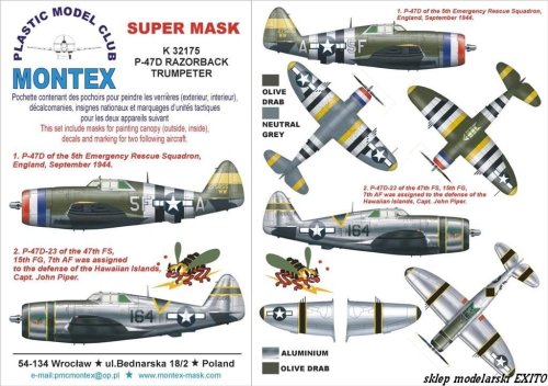 Go to product MONTEX K32175 - 1:32 P-47 D Razorback