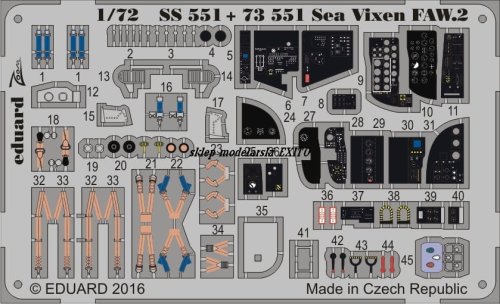 Go to product EDUARD SS551 - 1:72 Sea Vixen FAW.2