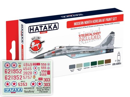 Go to product HATAKA AS93D - Modern North Korean AF with 1:72 decal sheet Limited Edition paint set