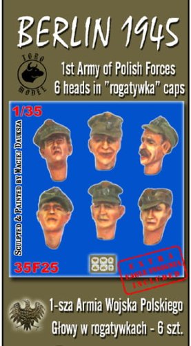 Go to product TORO MODEL 35F25 - 1:35 Berlin 1945 - 1st Army of Polish Forces - 6 heads in "rogatywka" caps