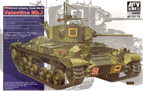 Go to product AFV CLUB 35178 - 1:35 British Infantry Tank Mk.III Valentine Mk.I