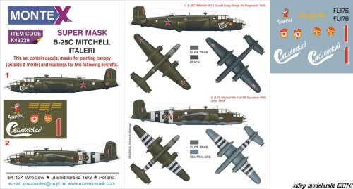 Go to product MONTEX K48328 - 1:48 B-25C Mitchell
